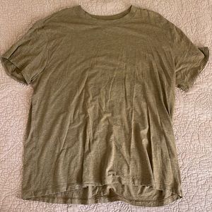 Lululemon All Yours Tee (Lightweight), Heathered Copper Brown, Size 10